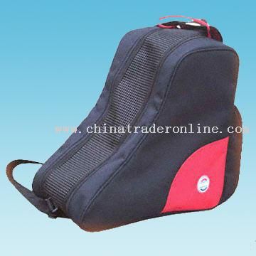Ski Boots Bag with PVC Mesh Flap and Adjustable Shoulder Strap